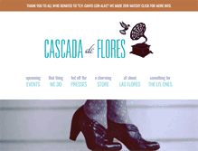 Tablet Screenshot of cascadadeflores.com